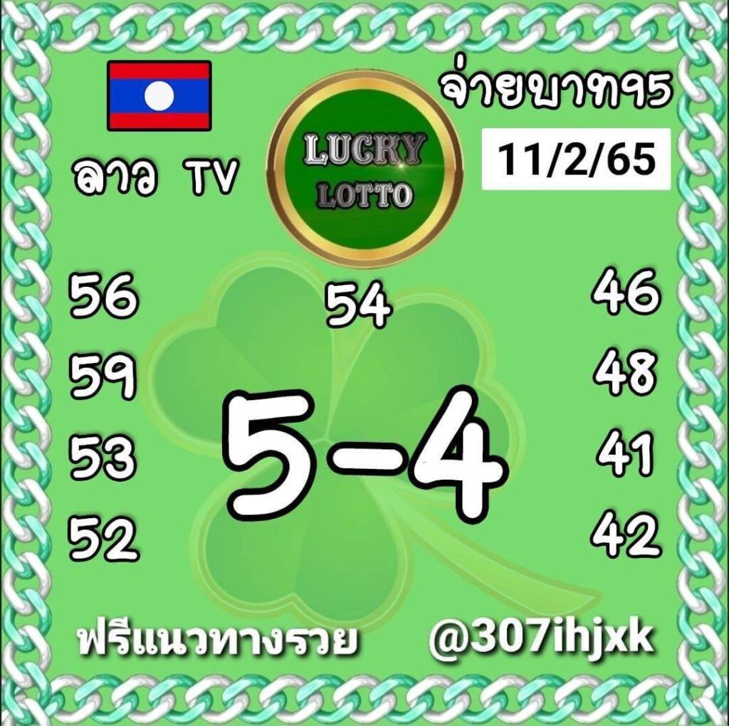 แนวทางหวยลาว 11/2/65 ชุดที่ 20