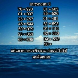 หวยคนล็อคเลข 16/6/67