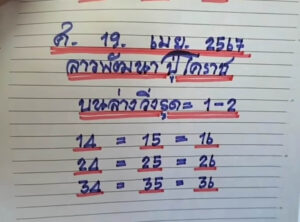 แนวทางหวยลาว 17/5/67 ชุดที่ 10