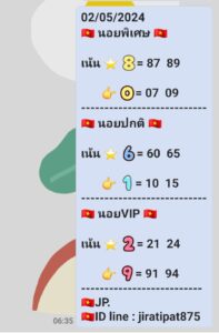 แนวทางหวยฮานอย 2/5/67 ชุดที่ 9