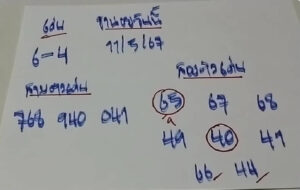 แนวทางหวยฮานอย 11/5/67 ชุดที่ 9