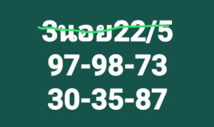 แนวทางหวยฮานอย 22/5/67 ชุดที่ 5