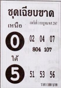 หวยชุดเฉียบขาด 1/7/67