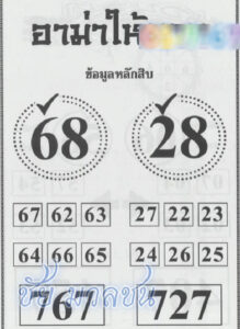 หวยอาม่าให้ลาภ 1/7/67