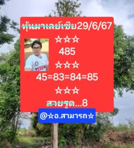 แนวทางหวยมาเลย์ 29/6/67 ชุดที่ 2