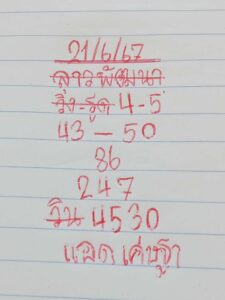 แนวทางหวยลาว 21/6/67 ชุดที่ 1