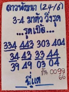 แนวทางหวยลาว 24/6/67 ชุดที่ 10