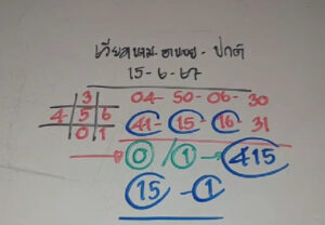 แนวทางหวยฮานอย 15/6/67 ชุดที่ 9