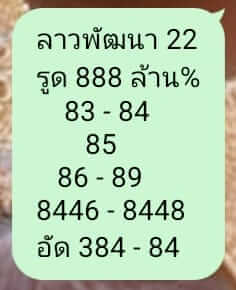 แนวทางหวยลาว 22/7/67 ชุดที่ 5