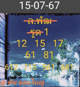 แนวทางหวยลาว 15/7/67 ชุดที่ 7