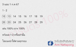 แนวทางหวยฮานอย 1/7/67 ชุดที่ 1