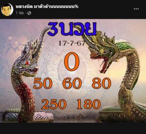 แนวทางหวยฮานอย 17/7/67 ชุดที่ 6