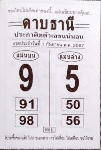 หวยดาบธานี 1/9/67