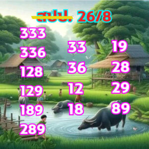 แนวทางหวยลาว 26/8/67 ชุดที่ 4