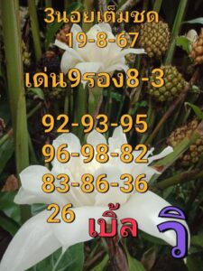 แนวทางหวยฮานอย 19/8/67 ชุดที่ 1