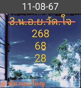 แนวทางหวยฮานอย 11/8/67 ชุดที่ 5