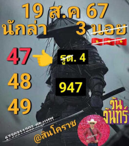 แนวทางหวยฮานอย 19/8/67 ชุดที่ 7