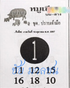 หวยหมูเซียน 16/10/67