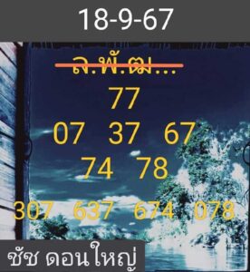 แนวทางหวยลาว 18/9/67 ชุดที่ 10