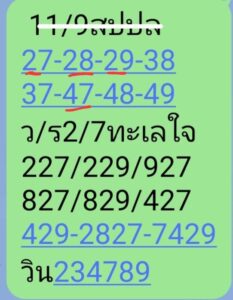 แนวทางหวยลาว 11/9/67 ชุดที่ 4