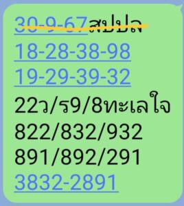 แนวทางหวยลาว 30/9/67 ชุดที่ 7