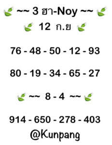 แนวทางหวยฮานอย 12/9/67 ชุดที่ 7