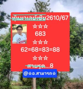 แนวทางหวยมาเลย์ 26/10/67 ชุดที่ 3