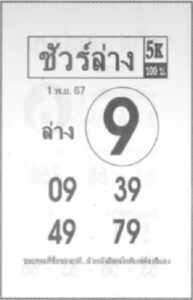 หวยชัวร์ล่าง 1/11/67