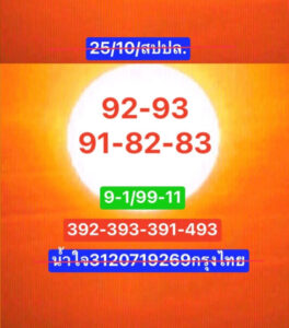 แนวทางหวยลาว 25/10/67 ชุดที่ 3