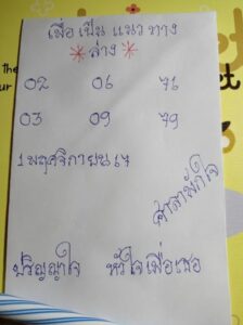 หวยศาลาพักใจ 1/11/67