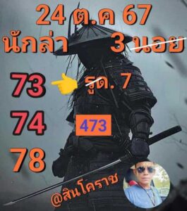 แนวทางหวยฮานอย 24/10/67 ชุดที่ 1