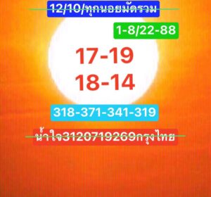 แนวทางหวยฮานอย 12/10/67 ชุดที่ 9