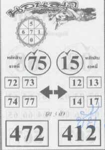 หวยนอนมา 1/12/67