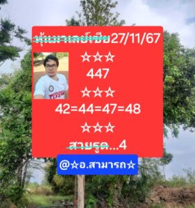 แนวทางหวยมาเลย์ 27/11/67 ชุดที่ 1