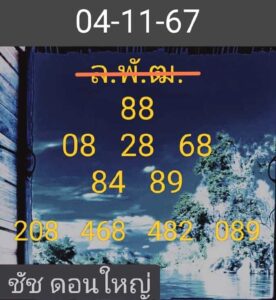 แนวทางหวยลาว 4/11/67 ชุดที่ 10