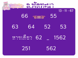 แนวทางหวยลาว 13/11/67 ชุดที่ 3