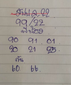 แนวทางหวยลาว 22/11/67 ชุดที่ 3