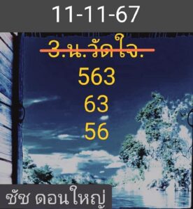 แนวทางหวยฮานอย 11/11/67 ชุดที่ 3