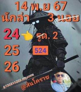 แนวทางหวยฮานอย 14/11/67 ชุดที่ 5