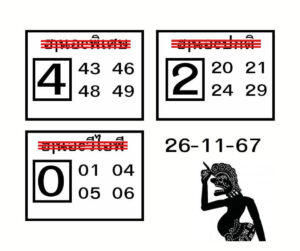 แนวทางหวยฮานอย 26/11/67 ชุดที่ 9