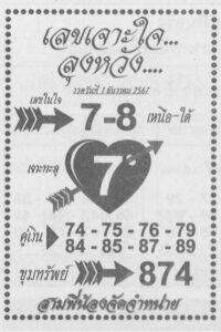 เลขเจาะใจลุงหวัง 1/12/67