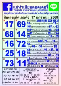 หวยแม่ทำเนียน 17/1/68