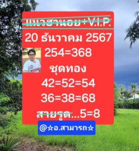 แนวทางหวยฮานอย 20/12/67 ชุดที่ 10