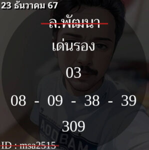 แนวทางหวยลาว 23/12/67 ชุดที่ 10