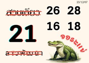 แนวทางหวยลาว 23/12/67 ชุดที่ 3