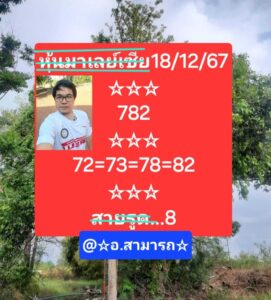 แนวทางหวยมาเลย์ 18/12/67 ชุดที่ 1