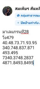 แนวทางหวยมาเลย์ 28/12/67 ชุดที่ 5