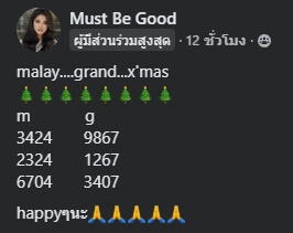 แนวทางหวยมาเลย์ 25/12/67 ชุดที่ 5