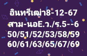 แนวทางหวยฮานอย 8/12/67 ชุดที่ 2