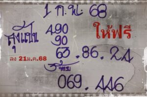 หวยลุงแป้น 1/2/68